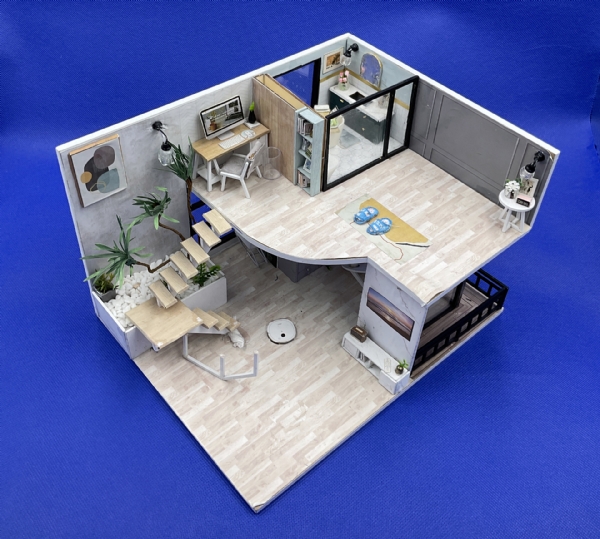 Miniature Casual Two-Floor Home